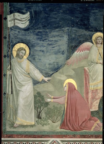 Noli me Tangere, (détail) du Christ et de Marie Madeleine, vers 1305 - Giotto di Bondone