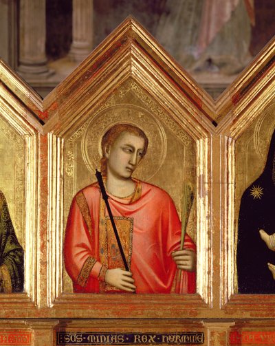Saint du Polyptyque de Sainte Réparate (détail) - Giotto di Bondone