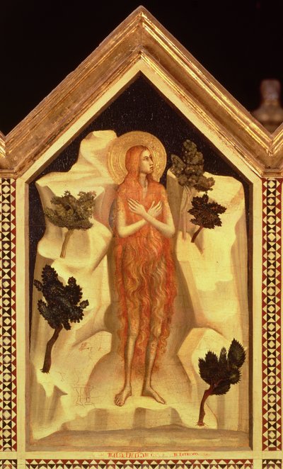 Sainte Marie Madeleine, du Polyptyque de Sainte Réparate (détail) - Giotto di Bondone
