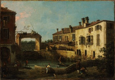 Écluse près de Dolo - Giovanni Antonio Canal