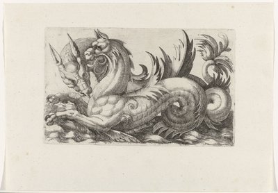 Deux monstres marins - Giovanni Andrea Maglioli