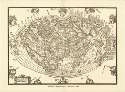Carte du monde de 1540 par Giovanni Andrea Vavassore - Giovanni Andrea Vavassori