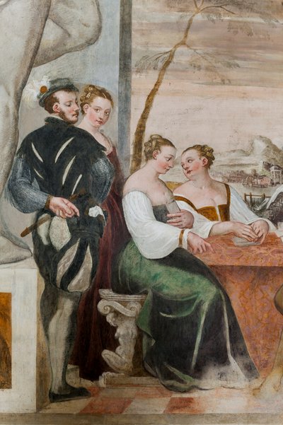 Jeu de cartes, Salle principale, c.1570 - Giovanni Antonio Fasolo
