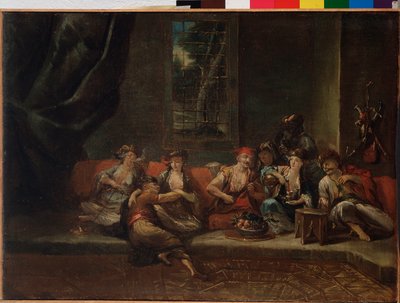 Le harem, scène turque - Giovanni Antonio Guardi