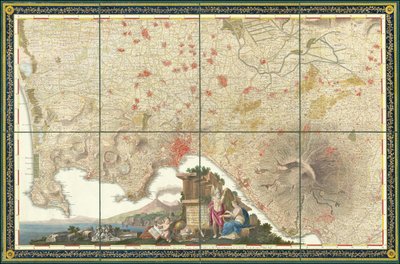 Carte des environs de Naples (1793) - Giovanni Antonio Rizzi Zannoni