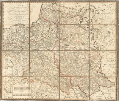 Carte de la Pologne en 1807 - Giovanni Antonio Rizzi Zannoni