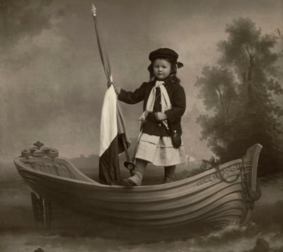 Portrait de Lidia Mastracchio avec drapeau - Phillipe de Marlier
