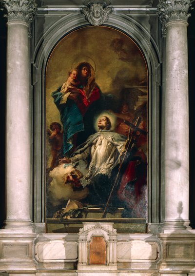 La Vierge apparaissant à Saint Jean de Népomucène - Giovanni Battista Tiepolo