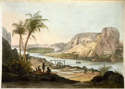 Vue extérieure des deux temples d