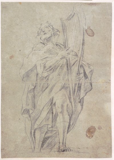 Danois :  Kong David med sin harpe - Giovanni Battista Benaschi