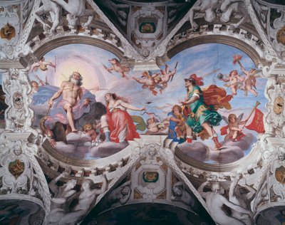 Aphrodite implorant Zeus de ne pas tuer son amant Anchise - Giovanni Battista Carlone
