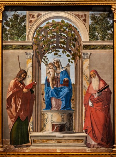 Madonna en trône avec l