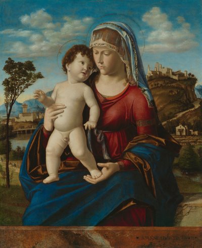 Madone et enfant dans un paysage, vers 1496-99 - Giovanni Battista Cima da Conegliano