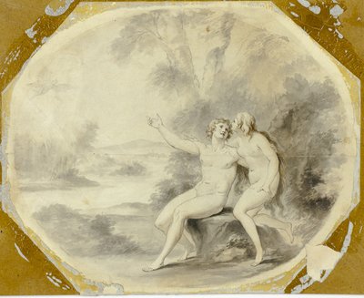 Adam et Eve au paradis - Giovanni Battista Cipriani