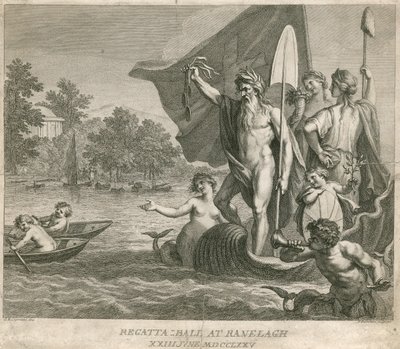 Bal de régate aux jardins de Ranelagh, Millbank, Londres, 23 juin 1775 - Giovanni Battista Cipriani