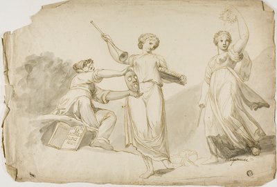 Thalie, Clio et Melpomène - Giovanni Battista Cipriani