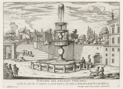 Fontaine au Vatican (Fontane di Roma) - Giovanni Battista Falda