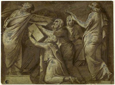 Numa Pompilius donne les lois aux Romains - Giovanni Battista Galestruzzi