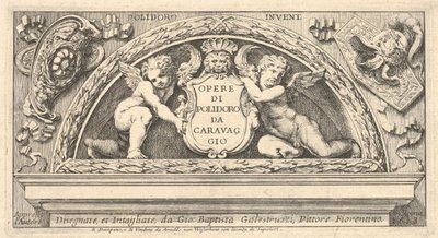 Page de titre de la série de gravures d
