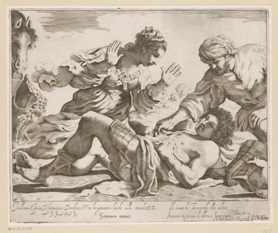 Erminia et Vafrino trouvent Tancrède - Giovanni Battista Pasqualini