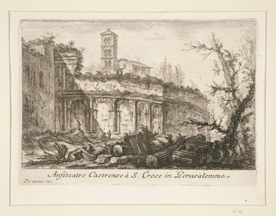 Anfiteatro Castrense près de S. Croce in Gerusalemme, de Varie Vedute di Roma Antica e Moderna - Giovanni Battista Piranesi