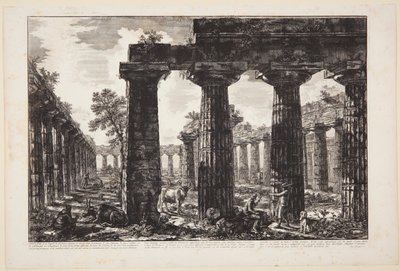 Autre vue de la façade du pronaos dessinée et décrite dans la planche V [...] - Giovanni Battista Piranesi
