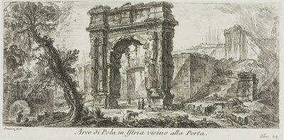 Arc de Pola en Istrie près de la porte, planche 24 de Quelques vues d