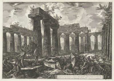 Basilique de Paestum à Paestum - Giovanni Battista Piranesi