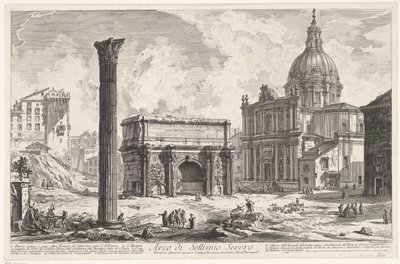 Arc de Septime Sévère sur le Forum Romain (vues de Rome) - Giovanni Battista Piranesi