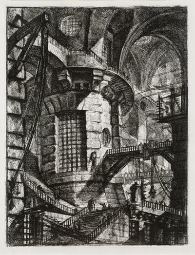 Prisons imaginaires : Tour cylindrique - Giovanni Battista Piranesi