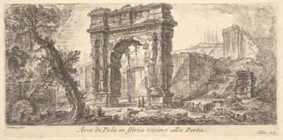 Arc de Pola en Istrie près de la porte Arco di Pola en Istrie - Giovanni Battista Piranesi