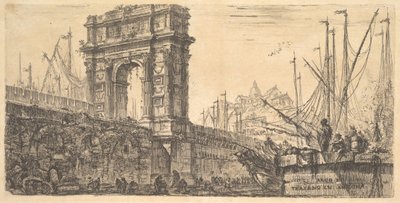 Planche 28 : Arc de Trajan à Ancône, vers 1748 - Giovanni Battista Piranesi