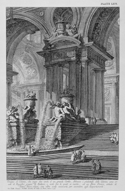 Planche LXV Caprice architectural d
