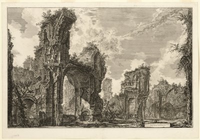 Ruines du Xystus [un long portique ouvert utilisé pour les exercices athlétiques], la salle centrale des Thermes d