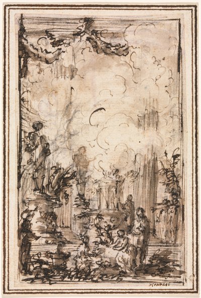 Offrande sacrificielle dans un temple, après 1750 - Giovanni Battista Piranesi