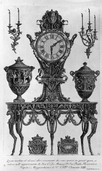 Table et décorations pour l
