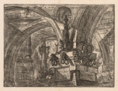 Les Prisons : Arches rondes jaillissant d