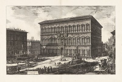 Vue du Palazzo Farnese, de Vedute di Roma - Giovanni Battista Piranesi