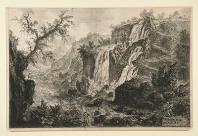 Veduta delle Cascatelle a Tivoli, de Vedute di Roma - Giovanni Battista Piranesi
