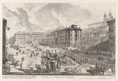 Veduta di Piazza di Spagna, de Vedute di Roma - Giovanni Battista Piranesi