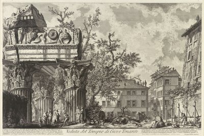 Veduta avec le temple de Jove - Giovanni Battista Piranesi