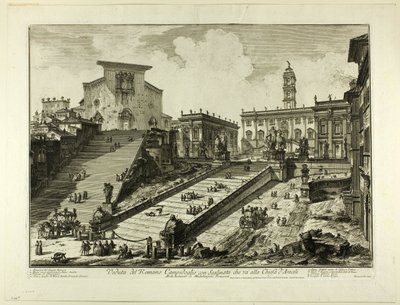 Vue de la colline du Capitole avec les marches de l