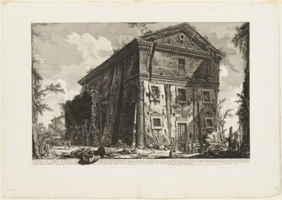 Vue du Temple de Bacchus, maintenant l