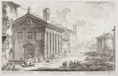 Vue du Temple de Fortuna Virilis, maintenant l