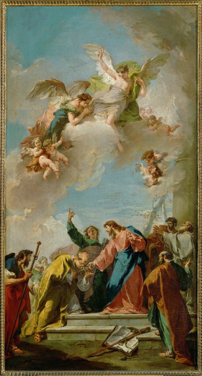 Le Christ remet les clés à Saint Pierre ... - Giovanni Battista Pittoni
