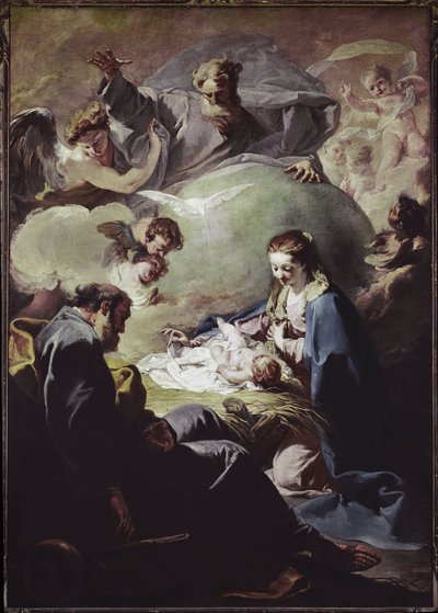 Nativité avec le Tout-Puissant et le Saint-Esprit - Giovanni Battista Pittoni