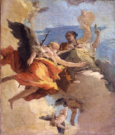Allégorie de la vertu et de la noblesse - Giovanni-Battista Tiepolo