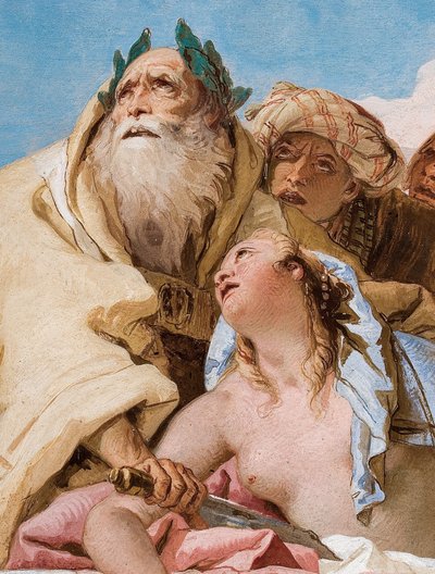 (détail) Calchas et Iphigénie du Sacrifice d