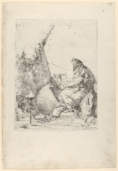 Le Philosophe, des Scherzi, vers 1740 - Giovanni Battista Tiepolo