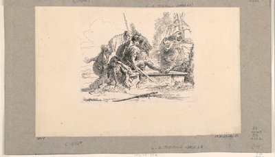 Deux Soldats et Deux Femmes, des Vari Capricci - Giovanni Battista Tiepolo